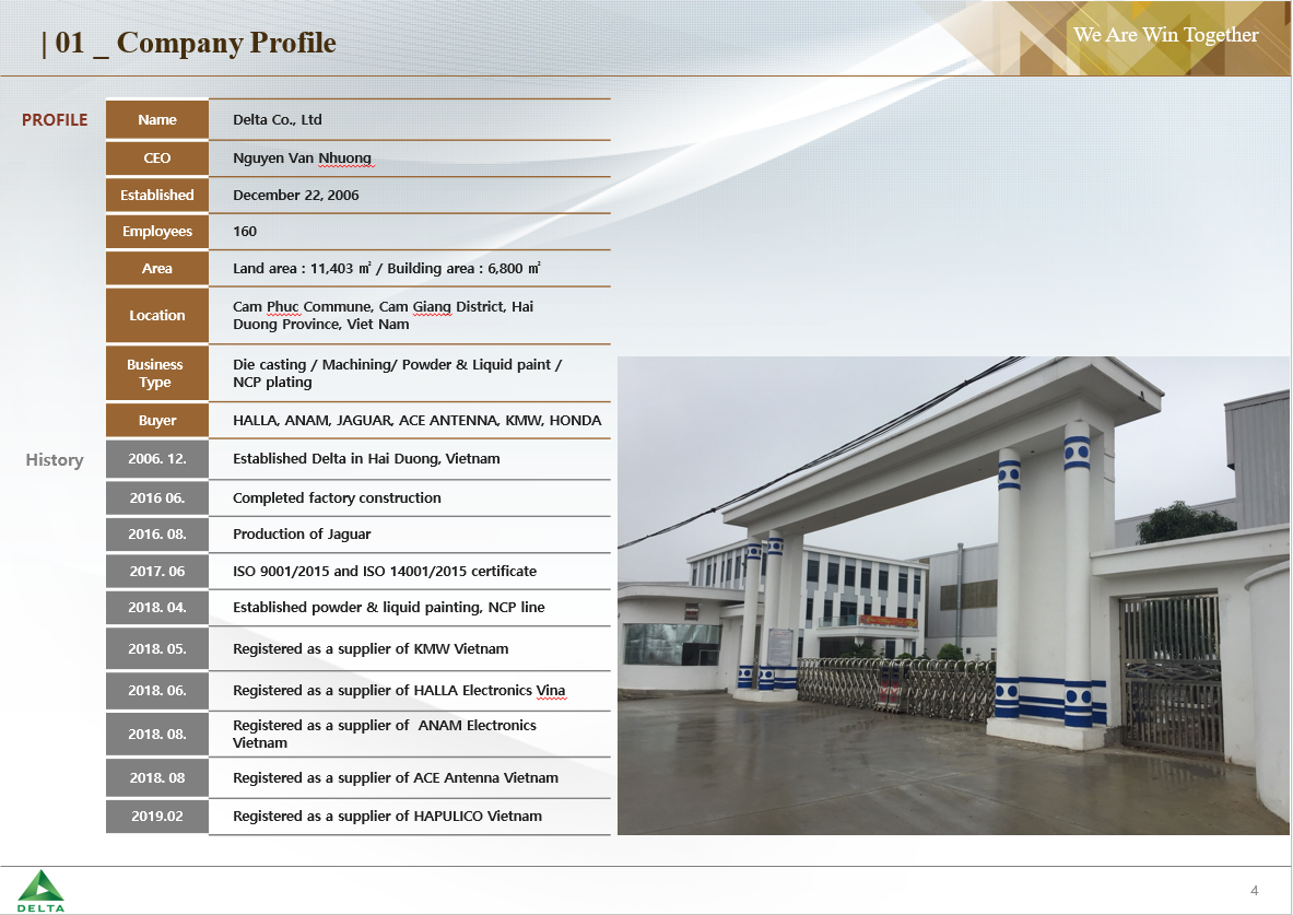 DELTA DIE CASTING COMPANY | Fact-Link Viet Nam