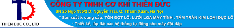 Công Ty TNHH Cơ Khí Thiên Đức Thien Duc Co.,Ltd | Fact-Link Viet Nam