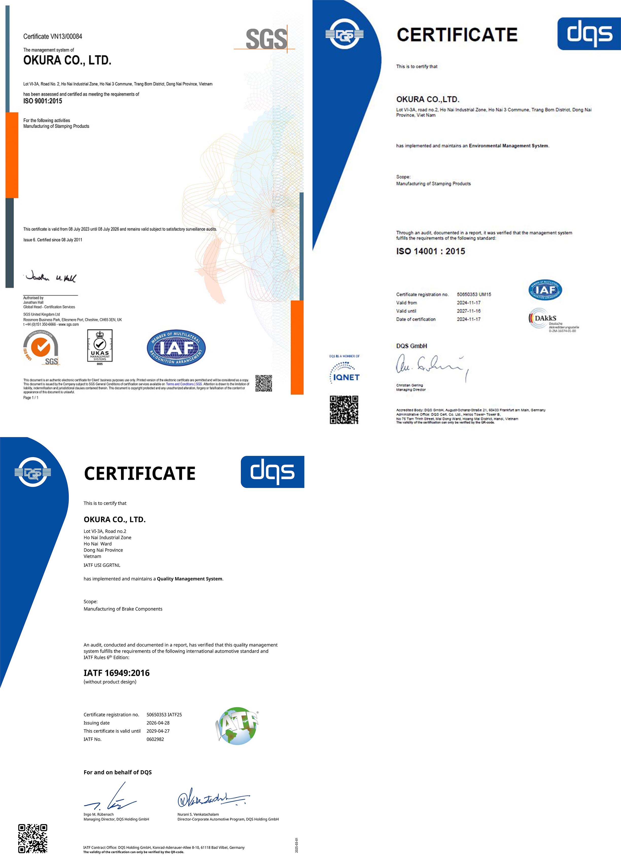 Công ty TNHH Okura OKURA Co.,Ltd. | Fact-Link Viet Nam